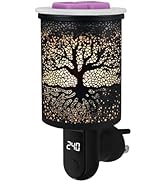 Metal Wall Plug-in Timer Wax Warmer with 1 pics Silicone Liner,Electric Wax Burner Melter Fragran...