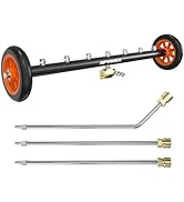 APOWER Undercarriage Pressure Washer Attachment, 24" Water Broom and Under Carriage Car Cleaner, ...