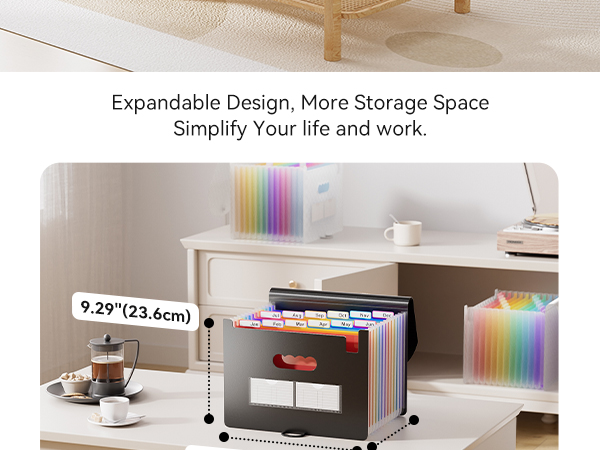 ThinkTex Accordion File Organizer, 12 - Pocket