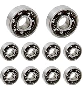 Antrader 10Pcs 608 Steel Ball Bearing 8mm x 22mm x 7mm High Precision Rating Fidget Spinner Bearing
