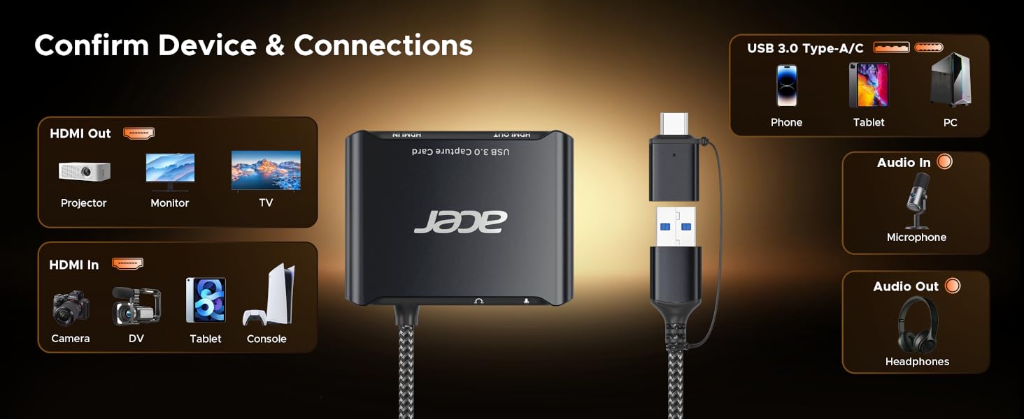 Confirm Capture Device and Connection