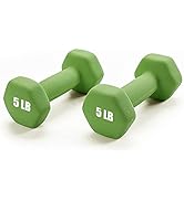 Portzon Weights Dumbbells 10 Colors Options Compatible with Set of 2 Neoprene Dumbbells Set,1-15 ...