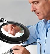 KUVRS Helping Hands Soldering Station, 10X Magnifying Glass with Light and Stand, Third Hands Sol...