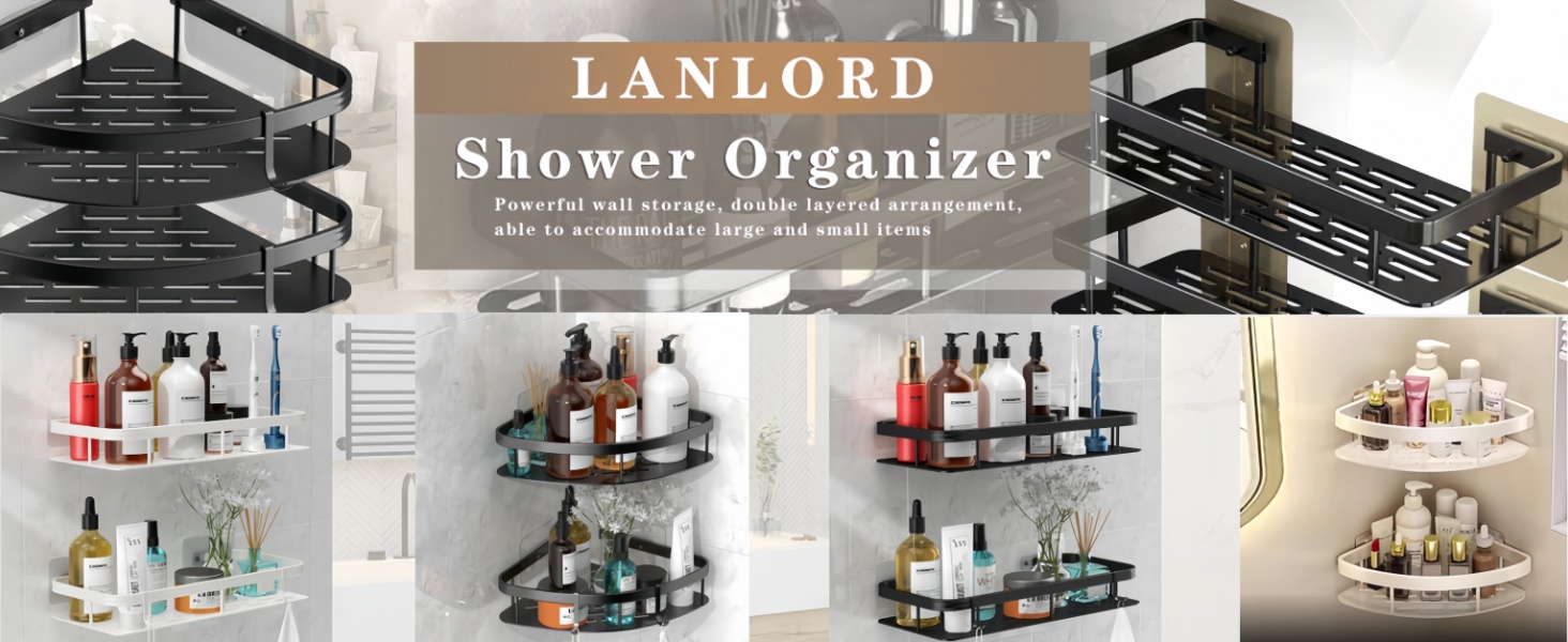 shower shelf caddy shelves organization rack wall mount organizer baskets inside bathroom