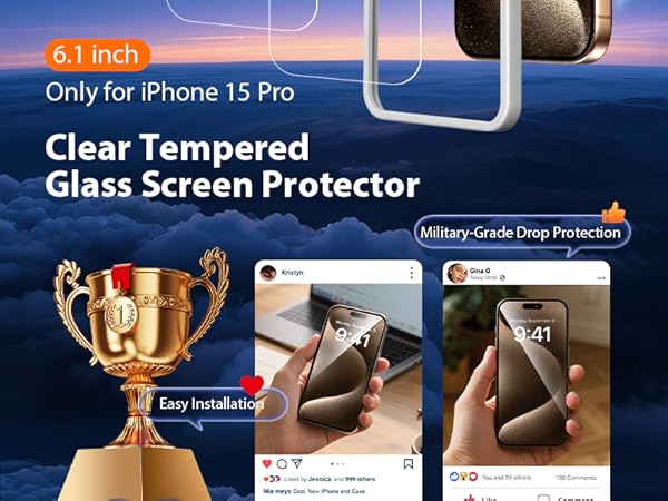 15 Pro Screen Protector