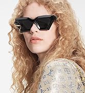 Breaksun Thick Frame Cat Eye Sunglasses for Women Vintage Trendy Cateye Sun Glasses Retro Style S...