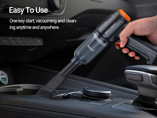 mini car vacuum sealight portable compact car vacuum wireless