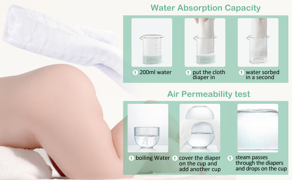 breathable and soft cloth diapers