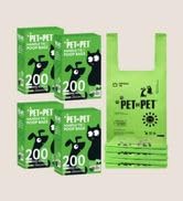 Pet N Pet 800 Counts Unscented Dog Poop Bags Rolls with Tie Handles, 41% Plant Based &amp; 59% PE Poo...
