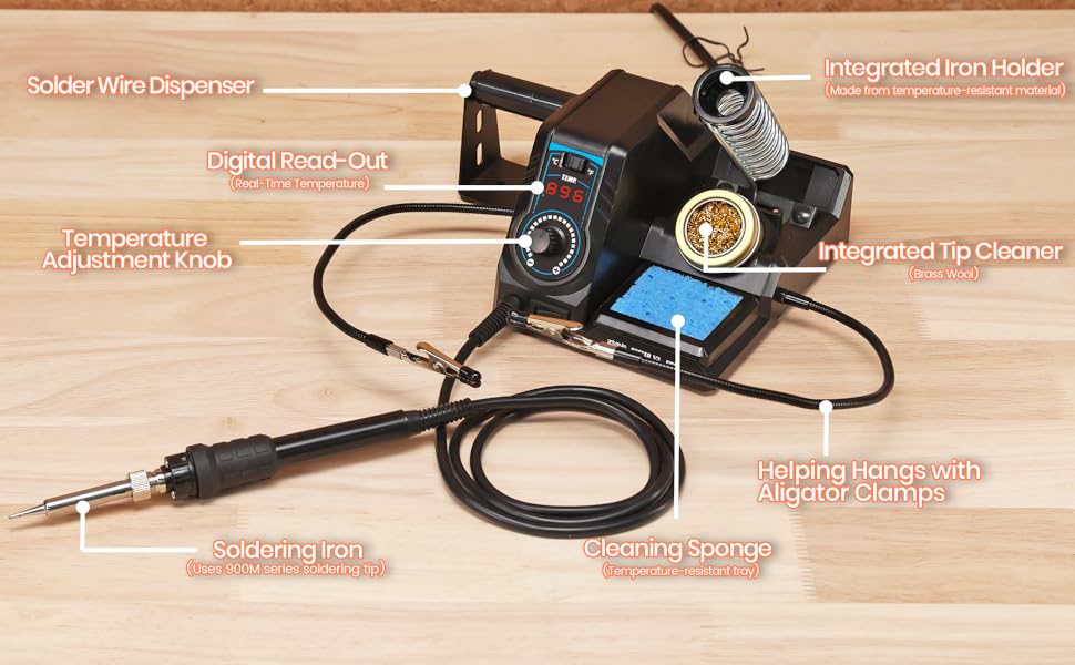 EZTOOLS 926LED V3 features an all-in-one design that saves desktop space