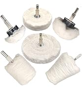 Tworider 6 pcs Buffing Wheel for Drill,Buffing Pad Polishing Wheel Kits,Wheel Shaped Polishing To...