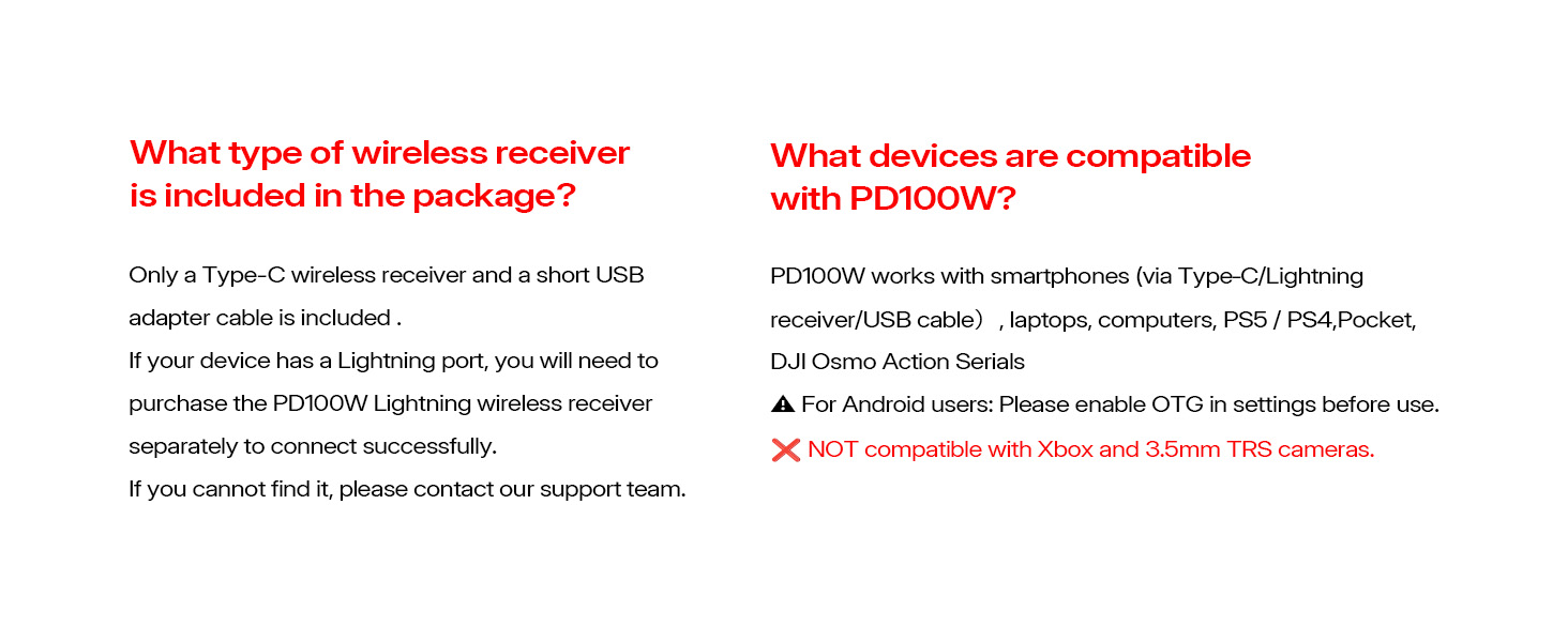 PD100W Wireless microphone