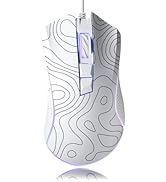 XVX G705 Wired Gaming Mouse, 12000 DPI RGB Gaming Mouse with 12 Backlit Modes &amp; 7 Macro Buttons, ...