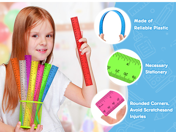 Transparent Rulers Bulk