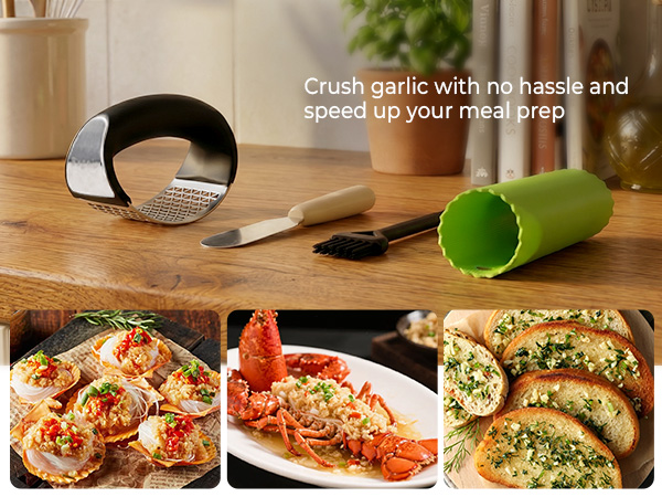 Crush garlic with no hassle and speed up your meal prep
