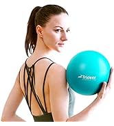 Trideer Pilates Ball 9 Inch, Small Exercise Ball with Exercise Guide for Yoga, Core Training, Phy...