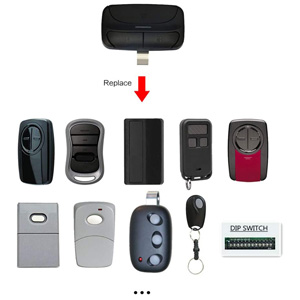 It is compatible with most popular brands includes Liftmaster, Chamberlain, Stanley, Linear, Genie