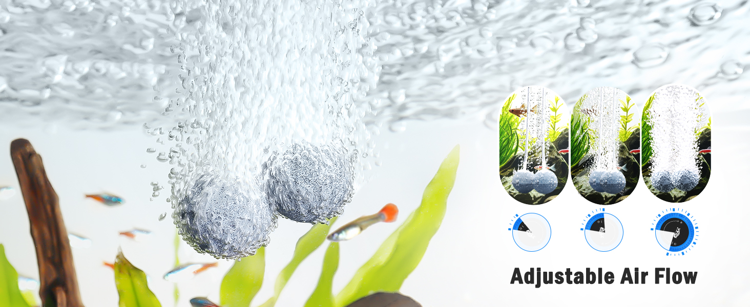 AQQA Aquarium Air Pump