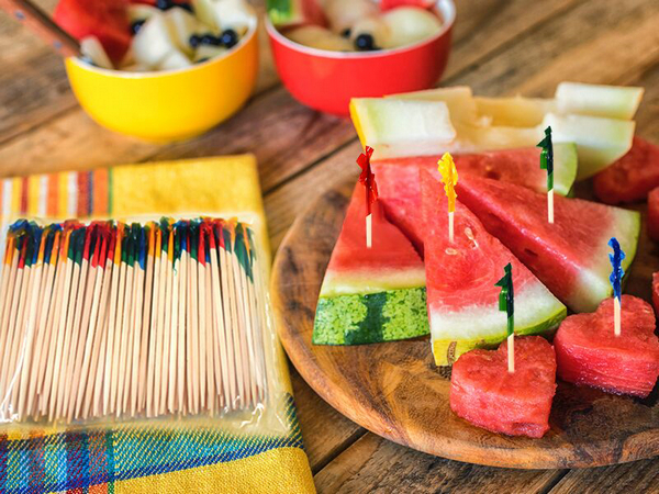 Cocktail Toothpicks for Fruit,Appetizers,Club Sandwiches, use at Valentine's Day and Parties.