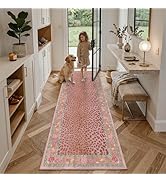 Leopard Washable 2x6 Runner Rugs for Hallway Kitchen Bedroom Beside Laundry Room Bathroom Rug, Pe...