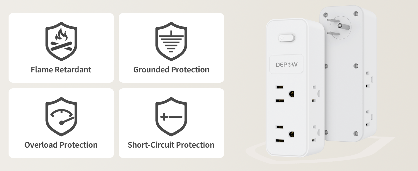3 plug wall adapter