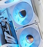 FexaDon Tek 120mm ARGB Computer Case Cooler Fan, 4 Pin PWM, Silent Computer Fan with Infinity Mir...