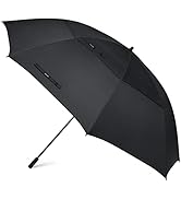 G4Free 80 Inch Huge Large Oversize Golf Umbrella Double Canopy Vented Windproof Stick Umbrellas, ...