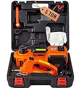VEVOR Electric Car Jack, 5 Ton/11023 LBS Hydraulic Jack Lift with Electric Impact Wrench, Built-i...