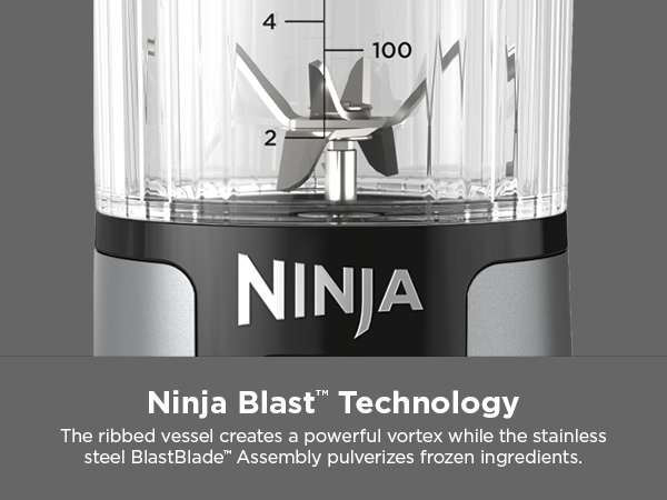 Ninja Blending power Ninja Blast technology Rechargeable power base