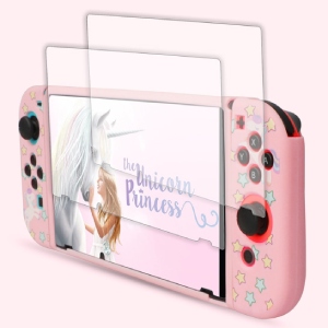 Nintendo switch case pink rainbow unicorn