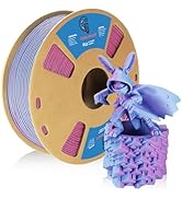 Goto Guard Tri Color Filament Matte PLA Filament, Multicolor 3D Printer PLA Filament 1.75mm, Rain...