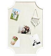 Linen Bulletin Board, Large 20"x30" Pin Board for Walls, Fabric Bulletin Board for Home Kitchen O...