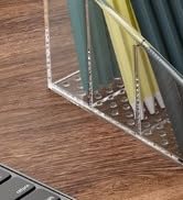 MaxGear Remote Control Holder Clear TV Remote control Storage Organizer Small Plastic Caddy for H...
