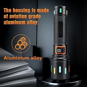 powerful flashlight; led flashlight rechargeable; rechargeable flashlights high lumens