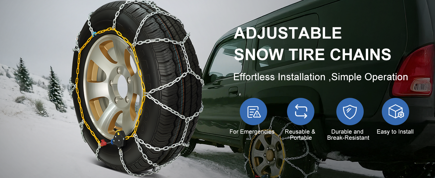 Emergency Snow Tire Chains