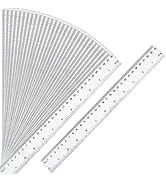 30 Packs Clear Plastic Ruler 12 Inch with Centimeter and Millimeter, Metric Rulers Bulk for Kids ...