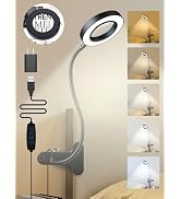 ReinHoo 10X Magnifying Glass with Light,5 Colors+10 Brightness Reading Lamp,58 LED Magnifier with...