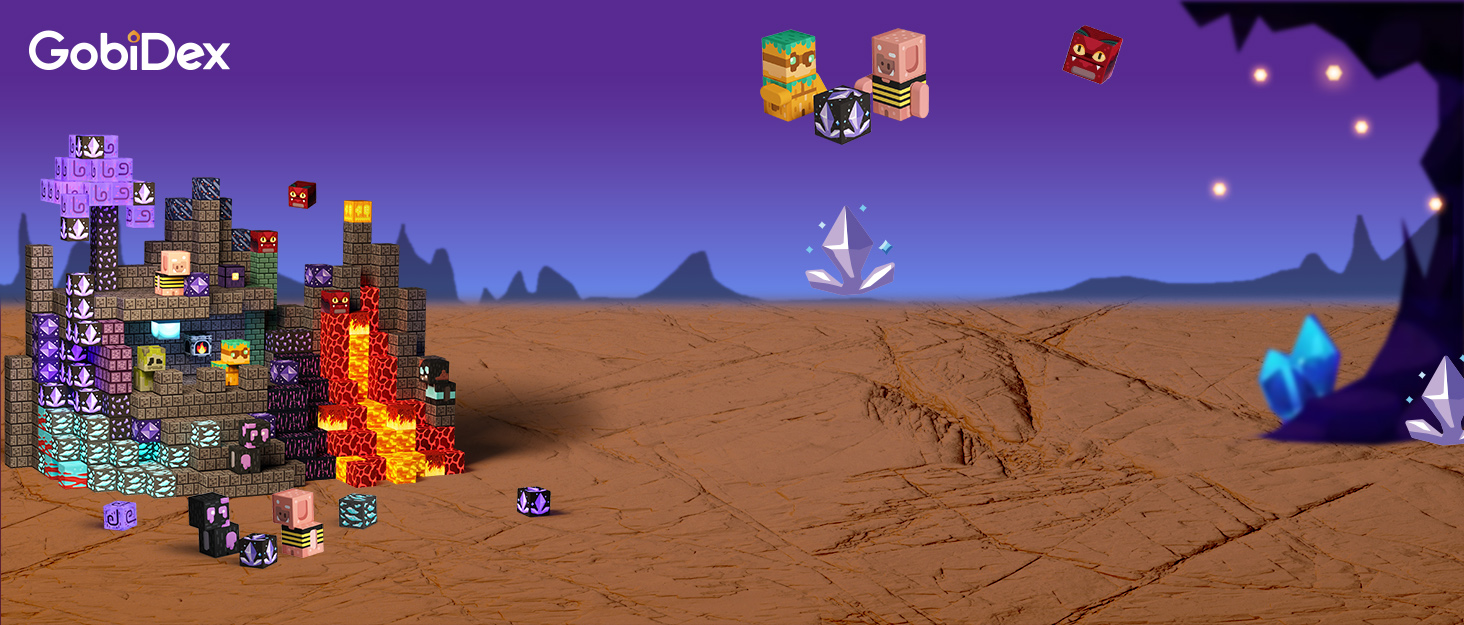 Magnetic blocks cave world