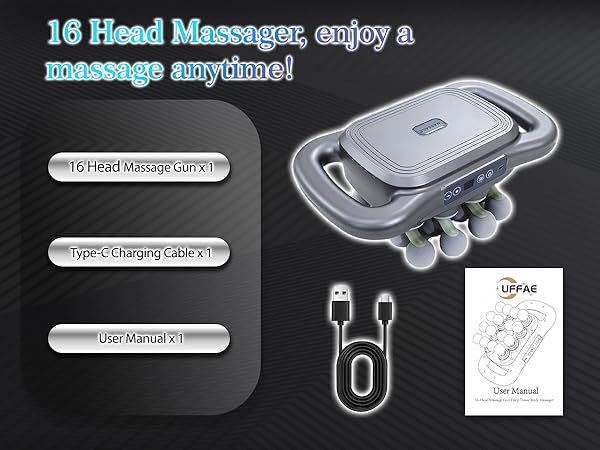16-Head Massage Gun