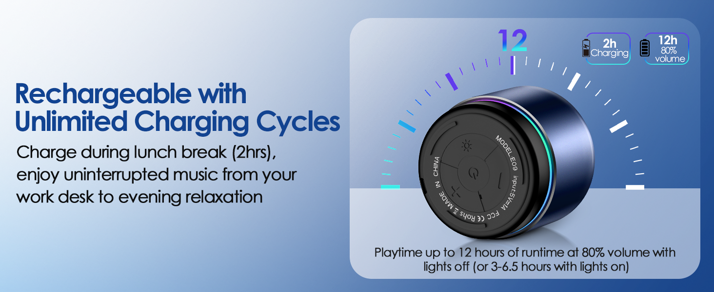 Up to 12 hours of battery life