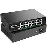 MT-VIKI 24 Port Gigabit Ethernet Switch, Unmanaged Network Switch Splitter, Desktop/ Rackmount, M...