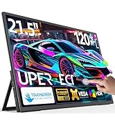 UPERFECT 21.5” 120HZ Touchscreen Portable Monitor w/Kickstand &amp; VESA, Large Portable Gaming Monit...