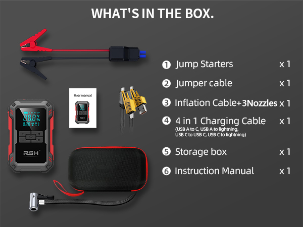 160psi Jump Starter with Air Compressor