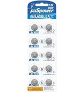 Fuspower LR44 Watch Battery 1.5V: 357 Alkaline Coin 10 Pack - AG13 Batteries for Toy LED Light La...