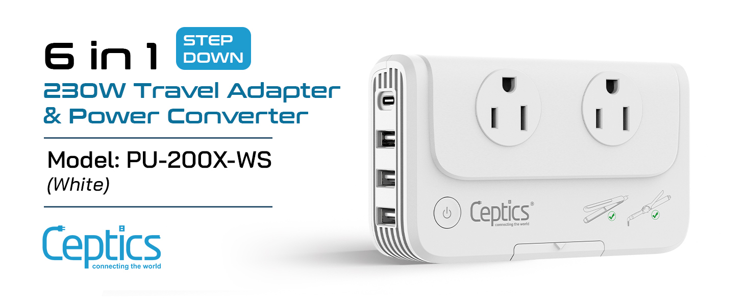 power converter adapter combo
