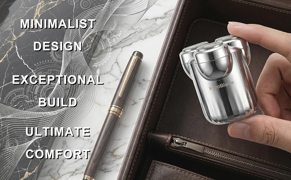 Minimalist pocket size mini electric shaver for men offering ultimate shaving comfort