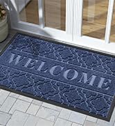 Yimobra Welcome Door Mat, Heavy Duty Durable Front Door Mat for Home Entrance, Garage and Garden ...