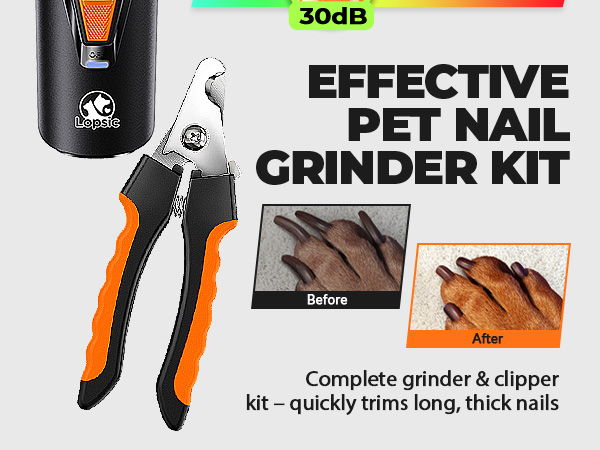 effective pet nail grinder kit