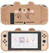 GeekShare Cute Plush Protective Case Cover Compatible with Nintendo Switch and Joy Con- Shock-Abs...