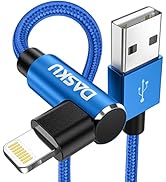 90 Degree iPhone Charger 10FT 2Pack [MFi Certified] USB Lightning Cable 10 Foot Right Angle Nylon...